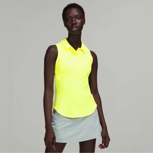 Lululemon Golf Polo Top in Electric Lemon